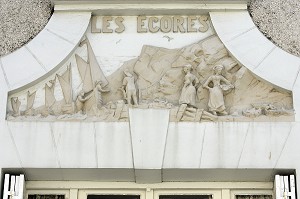 LA RUE DES ECORES, TROUVILLE-SUR-MER, CALVADOS (14), NORMANDIE, FRANCE 