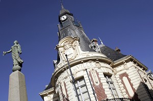 HOTEL DE VILLE DE TROUVILLE-SUR-MER, CALVADOS (14), NORMANDIE, FRANCE 