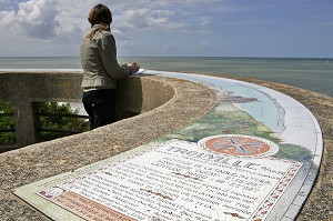 L'OBSERVATOIRE DU CALVAIRE DE LA CORNICHE, TROUVILLE-SUR-MER, CALVADOS (14), NORMANDIE, FRANCE 