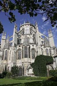 CHEVET, CATHEDRALE, BOURGES, CHER (18), FRANCE 