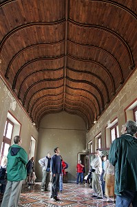 INTERIEUR GALERIE, VOUTE AU PROFIL EN ACCOLADE, PALAIS JACQUES COEUR, BOURGES, CHER (18), FRANCE 