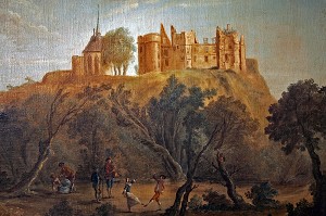 CHATEAU FORTERESSE DE MONTROND, XVIII EME SIECLE, PEINTURE ANONYME, MUSEE SAINT-VIC, SAINT-AMAND-MONTROND, CHER (18), FRANCE 