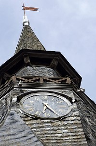 TOUR DE L'HORLOGE, INTRA-MUROS, VILLE MEDIEVALE DE DINAN, COTES D'ARMOR (22), FRANCE 