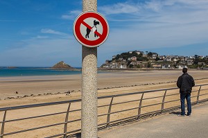 PLAGE DE SABLE DE LA COMMUNE DE PLENEUF-VAL-ANDRE, (22) COTES-D’ARMOR, BRETAGNE, FRANCE 