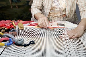 TAPISSERIE, MAISON DU TAPISSIER, AUBUSSON, CREUSE (23), FRANCE 