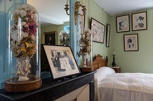 LA CHAMBRE D'ALICE, MAISON DU PEINTRE IMPRESSIONNISTE CLAUDE MONET, GIVERNY, EURE (27), NORMANDIE, FRANCE 