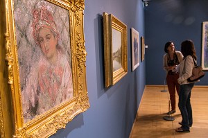 TABLEAU DE BLANCHE HOSCHEDE ENFANT DE CLAUDE MONET, EXPOSITION PERMANENTE, MUSEE DES IMPRESSIONNISMES, GIVERNY, EURE (27), NORMANDIE, FRANCE 