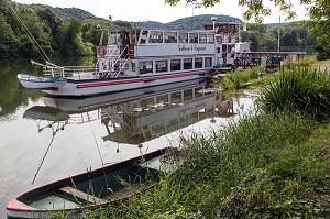 BATEAU DE CROISIERE SUR LA SEINE 'GUILLAUME LE CONQUERANT', POSES, EURE (27), NORMANDIE, FRANCE 