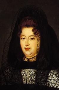 MADAME DE MAINTENON EN ROBE NOIRE, CHATEAU DE MAINTENON, EURE-ET-LOIR (28), FRANCE 