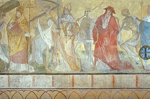 DANSE MACABRE, XV EME SIECLE, MESLAY-LE-GRENET, EURE-ET-LOIR (28), FRANCE 