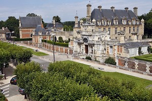 CHATEAU D'ANET, CONSTRUIT EN 1550 PAR PHILIBERT DE L'ORME POUR DIANE DE POITIERS, FAVORITE D'HENRI II, EURE-ET-LOIR (28), FRANCE 