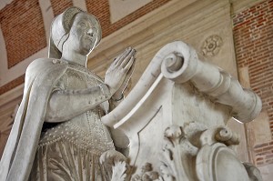 LA CHAPELLE FUNERAIRE AVEC LE TOMBEAU DE DIANE DE POITIERS AGENOUILLEE EN PRIERE, CHATEAU D'ANET, CONSTRUIT EN 1577 PAR PHILIBERT DE L'ORME POUR DIANE DE POITIERS, FAVORITE D'HENRI II, EURE-ET-LOIR (28), FRANCE 