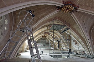 RESTAURATION INTERIEURE DE LA CATHEDRALE DE CHARTRES, EURE-ET-LOIR, FRANCE