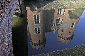 DOUVES DU CHATEAU DE VILLEBON, DERNIERE DEMEURE DU DUC DE SULLY MORT EN 1641, VILLEBON, EURE-ET-LOIR (28), FRANCE 