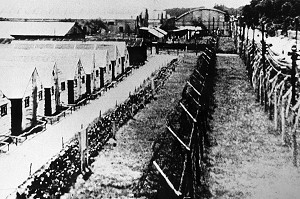 LE CAMP DES PRISONNIERS SEMINARISTES, SEMINAIRE DES BARBELES EN HOMMAGE A L'ABBE ALLEMAND FRANZ STOCK (1904-1948), LE COUDRAY, CHARTRES, EURE-ET-LOIR (28), FRANCE 