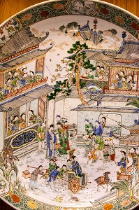 PORCELAINES DE LA COMPAGNIE DES INDES, SALLE ORIENTALE, MUSEE DES BEAUX-ARTS ET D'HISTOIRE NATURELLE DE CHATEAUDUN, EURE-ET-LOIR (28), FRANCE 