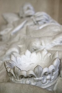 GISANT DE LOUIS, DUC DE NEMOURS, SECOND FILS DU ROI, CHAPELLE ROYALE SAINT-LOUIS DE DREUX, MAUSOLEE DU ROI LOUIS-PHILIPPE ET SEPULTURES DE LA FAMILLE D'ORLEANS, EURE-ET-LOIR (28), FRANCE 