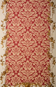 DETAIL DES MOULURES ET TAPISSERIES DU GRAND SALON, CHATEAU DE MAINTENON, EURE-ET-LOIR (28), FRANCE 