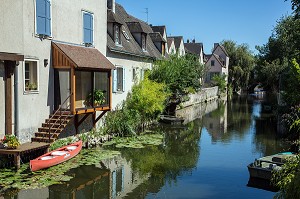 BORDS DE L'EURE, VIEILLE VILLE DE CHARTRES, EURE-ET-LOIR (28), FRANCE 