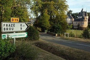 CHATEAU DE FRAZE, COMMUNE DU PARC DU PERCHE, EURE-ET-LOIR (28), FRANCE 