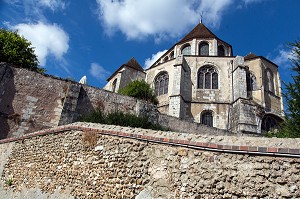 CHEVET DE L'EGLISE SAINT-AIGNAN DEPUIS LE TERTRE SAINT-FRANCOIS, CHARTRES, EURE-ET-LOIR (28), FRANCE 