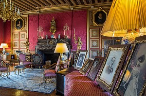 SALON DU ROI OU ANCIENNE CHAMBRE DE LOUIS XIV, CHATEAU DE MAINTENON, EURE-ET-LOIR, FRANCE, CHATEAU DE MAINTENON, EURE-ET-LOIR (28), FRANCE 