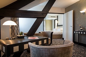 CHAMBRE DE L'HOTEL DE HOSTELLERIE JEHAN DE BEAUCE, CHARTRES, EURE-ET-LOIR (28), FRANCE 