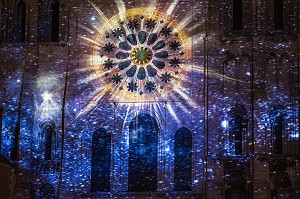 FESTIVAL DE CHARTRES EN LUMIERES SUR LE PORTAIL ROYAL DE LA CATHEDRALE NOTRE-DAME, CHARTRES, EURE-ET-LOIR (28), FRANCE 