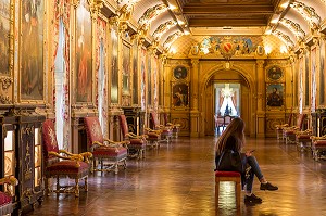 LA GRANDE GALERIE, CHATEAU DE MAINTENON, EURE-ET-LOIR, FRANCE