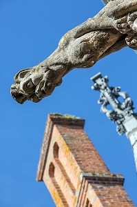 GARGOUILLE SUR LES  TOITS, CHATEAU DE MAINTENON, EURE-ET-LOIR (28), FRANCE 