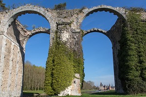AQUEDUC COMMANDE PAR LOUIS XIV A VAUBAN, LA HIRE ET COURTOIS, CHATEAU DE MAINTENON, EURE-ET-LOIR (28), FRANCE 