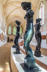 EXPOSITION DE L'ARTISTE SCULPTEUR ANTONIUCCI VOLTI (1915-1989), ANCIENNE EGLISE SAINT-NICOLAS, CHATEAU DE MAINTENON (28), FRANCE 