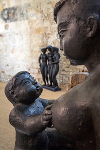 EXPOSITION DE L'ARTISTE SCULPTEUR ANTONIUCCI VOLTI (1915-1989), ANCIENNE EGLISE SAINT-NICOLAS, CHATEAU DE MAINTENON (28), FRANCE 