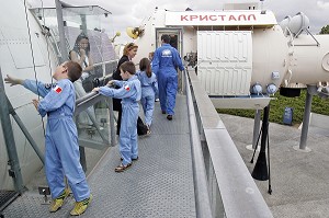 STATION SPATIALE MIR (RUSSE), LA CITE DE L'ESPACE, TOULOUSE, HAUTE-GARONNE (31), FRANCE 