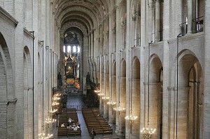 INTERIEUR DE LA BASILIQUE SAINT-SERNIN, ART ROMAN, TOULOUSE, HAUTE-GARONNE (31), FRANCE 