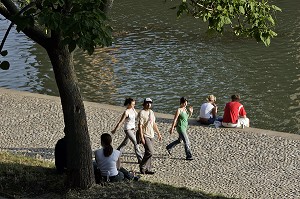 BORDS DE LA GARONNE, PLACE DE LA DAURADE, TOULOUSE, HAUTE-GARONNE (31), FRANCE 