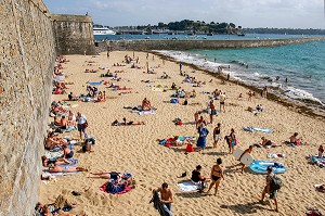 PLAGE DU MOLE, SAINT-MALO, ILLE-ET-VILAINE (35), FRANCE 