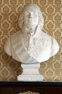 BUSTE DE CHARLES-MAURICE DE TALLEYRAND-PERIGORD (1754-1838), CHATEAU DE VALENCAY, INDRE (36), FRANCE 