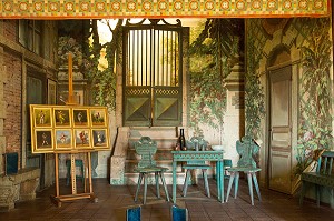 LE THEATRE, SALLE DE SPECTACLE DE 50 PERSONNES, DOMAINE GEORGE SAND, LA VALLEE NOIRE ET LE ROMANTISME DE GEORGE SAND DANS LE BERRY, NOHANT-VIC (36), FRANCE 