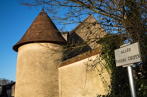 ALLEE FREDERIC CHOPIN, DOMAINE GEORGE SAND, LA VALLEE NOIRE ET LE ROMANTISME DE GEORGE SAND DANS LE BERRY, NOHANT-VIC (36), FRANCE 