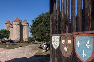 CHATEAU DE SARZAY, ANCIENNE FORTERESSE FEODALE DES 14 ET 15 EME SIECLE, LA VALLEE NOIRE DE GEORGE SAND DANS LE BERRY (36), FRANCE 