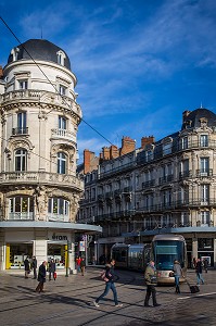 TRAMWAY TAO, PLACE DU MARTROI, ORLEANS, (45) LOIRET, CENTRE, FRANCE 