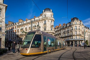 TRAMWAY TAO, PLACE DU MARTROI, ORLEANS, (45) LOIRET, CENTRE, FRANCE 