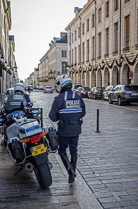 MOTARDS DE LA POLICE MUNICIPALE, ORLEANS, (45) LOIRET, CENTRE, FRANCE 