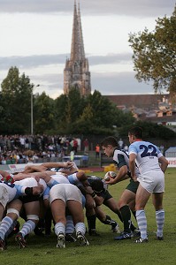 RENCONTRE DE RUGBY, AVIRON BAYONNAIS/ PAU, PAYS BASQUE, COTE BASQUE 
