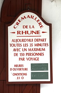 TRAIN DE LA RHUNE SARE, PYRENEES ATLANTIQUES, (64), FRANCE, PAYS BASQUE, COTE BASQUE 