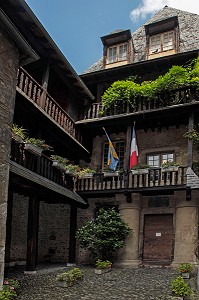 MAISON BALAGUE QUI ABRITE LE MUSEE BERNADOTTE, UN DES DERNIERS EXEMPLES DE L'ARCHITECTURE BEARNAISE DU XVIIIEME SIECLE, PAU, PYRENEES ATLANTIQUES (64), AQUITAINE, FRANCE 