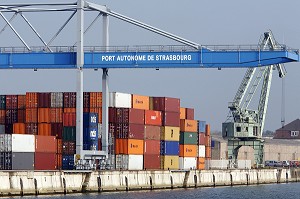 PORT AUTONOME DE STRASBOURG, STRASBOURG, BAS RHIN (67), ALSACE, FRANCE, EUROPE 
