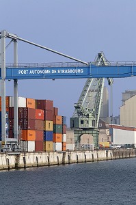 PORT AUTONOME DE STRASBOURG, STRASBOURG, BAS RHIN (67), ALSACE, FRANCE, EUROPE 