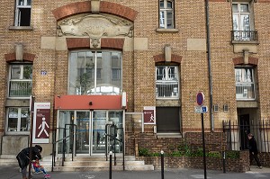 ENTREE PRINCIPALE DE L'HOPITAL COCHIN, RUE DU FAUBOURG SAINT-JACQUES, 14EME ARRONDISSEMENT, PARIS, FRANCE 